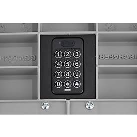 Eurobehälter Serie R-KLT Boxy, geschlossen, mit Deckel, PP, B 595 x T 395 x H 278 mm, 52,1 l, grau, 1 Stück