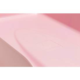 Exacompta Briefablage Combo Styli Autentik, A4+, aus recyceltem Kunststoff, stapelbar, Etikettenhalter, 6er-Set, rosa