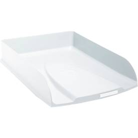 Exacompta Briefablage Combo Styli Autentik, A4+, aus recyceltem Kunststoff, stapelbar, Etikettenhalter, 6er-Set, weiß