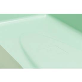 Exacompta Briefablage Combo Styli Autentik, Querformat, A4+, aus recyceltem Kunststoff, stapelbar, Etikettenhalter, 6er-Set, salbei