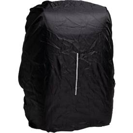 Exacompta Exactive® Laptop-Schalenrucksack, 16 l, RPET, für Laptops bis 16″, USB-Anschluss, diebstahlsicher, wasserdicht, reflektierend, schwarz