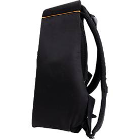 Exacompta Exactive® Notebook-Rucksack, für Laptops bis 15″, Nylon, mit Trolley-Schlaufe & Organizerfächern, B 290 x H 450 x T 160 mm, schwarz