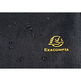 Exacompta Exactive® Smart Laptoprucksack, für Laptops bis 14″, wasserdichte Außentasche, Trolley-Schlaufe, B 320 x H 410 x T 150 mm, schwarz