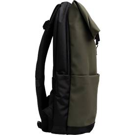 Exacompta Exactive® Young Laptoprucksack, 15,6″, 2 Fächer, wasserabweisendes PU, gepolstert, mit Trolley-Schlaufe & Flaschentasche, RPET, khaki