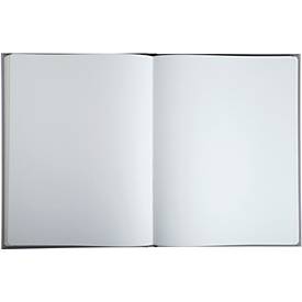 Exacompta Gästebuch Ellipse Grün-Grau 22x27 cm, 100 Seiten Clairefontaine, Goldschnitt, Kristallbox