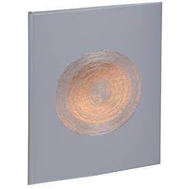 Exacompta Gästebuch Ellipse Grün-Grau 22x27 cm, 100 Seiten Clairefontaine, Goldschnitt, Kristallbox