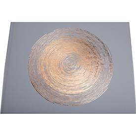 Exacompta Gästebuch Ellipse Grün-Grau 22x27 cm, 100 Seiten Clairefontaine, Goldschnitt, Kristallbox