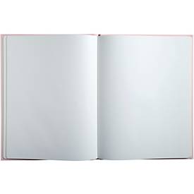 Exacompta Gästebuch Ellipse Grün-Rosa 22x27 cm, 100 Seiten Clairefontaine, Goldschnitt, Kristallbox