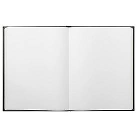 Exacompta Gästebuch Néo Déco Schwarz 220x270 mm, 100 Seiten Clairefontaine, Goldschnitt, transparente Box