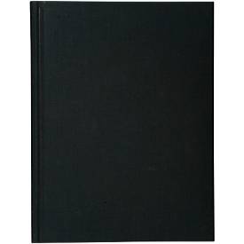 Exacompta Kladde A4 Leineneinband schwarz, kariert, 110 g/m² matt getönt, paginiert, 100 Blatt, kartoniert