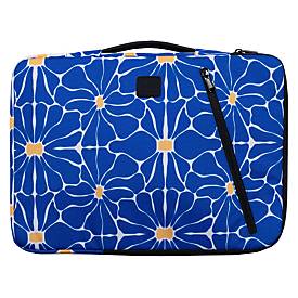 Exacompta Laptophülle Sleeve 15–16 Zoll Flower, gepolstert mit Eckschutz, versenkbarer Griff, 58% recycelt
