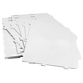 Exacompta Modulotop Sorter A4+ AutentiK Weiß, 5 Trennplatten flexibel, Etikettenhalter, Blauer Engel, 25 Jahre Garantie