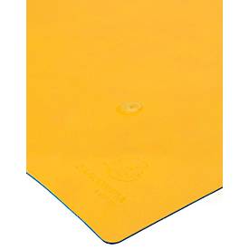 Exacompta Schreibunterlage BeeBlue, PU-Kunstleder, flexibel & rutschfest, abwischbar, B 400 x T 800 mm, safran/türkis