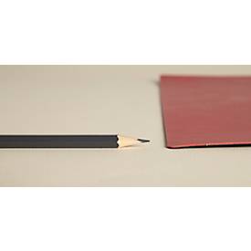 Exacompta Schreibunterlage BeeBlue, PU-Kunstleder, flexibel & rutschfest, abwischbar, B 400 x T 800 mm, schwarz/rot