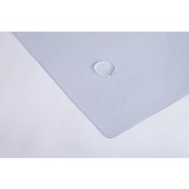 Exacompta Schreibunterlage Crystal, weich & flexibel, PVC, phthalatfrei, rutschfest, abwischbar, B 650 x T 500 mm, transparent