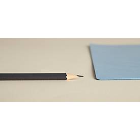 Exacompta Schreibunterlage, weich & flexibel, Kunstleder, zweifarbig, rutschfest, abwischbar, B 600 x T 350 mm, marineblau/himmelblau