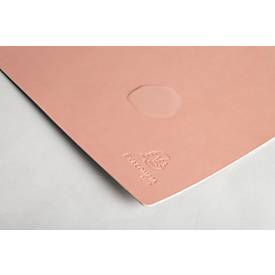 Exacompta Schreibunterlage, weich & flexibel, Kunstleder, zweifarbig, rutschfest, abwischbar, B 600 x T 350 mm, nude/grau