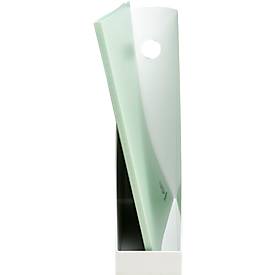 Exacompta Stehsammler Mag-Cube, A4+, aus recyceltem Kunststoff, skandinavisches Design, stabiles Griffloch, 6 Stück, weiß