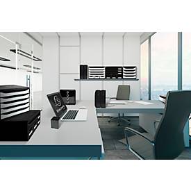 Exacompta Stehsammler Mag-Cube, A4+, aus recyceltem Kunststoff, skandinavisches Design, stabiles Griffloch, 6 Stück, weiß