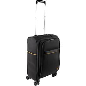 Exactive Trolley mit Laptop- & Tabletfächern, Handgepäckformat, TSA-Schloss & USB-Anschluss, 4 Rollen, schwarz