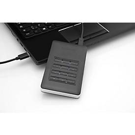 Externe Festplatte Verbatim Store'n' Go Secure HDD, USB 2.0 bis 3.1, Kennwortschutz, f. Windows & Mac, 1 TB