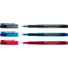 FABER-CASTELL Broadpen Document, 0,8 mm, rot, 10 St.