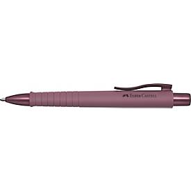 Faber-Castell Druckkugelschreiber Poly Ball XB, XB-Mine, bordeaux