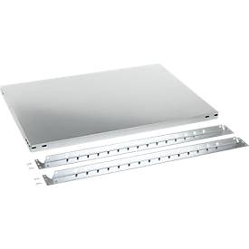 Fachboden für Grundregal/Anbauregal ORDO Industry, höhenverstellbar, Stärke 40 mm, Tragkraft bis 140 kg, B 1000 x T 400 x H 40 mm, Stahl verzinkt