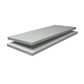 Fachboden, für Steckregal, 1000 x 400 mm, weiß, 2 Stück