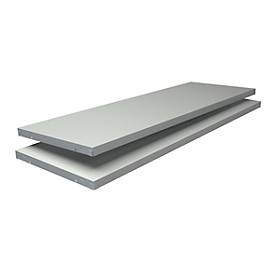 Fachboden, für Steckregal, 1200 x 400 mm, weiß, 2 Stück