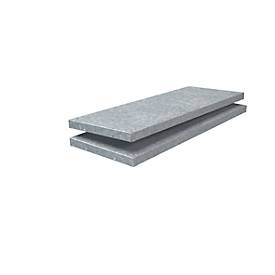 Fachboden, für Steckregal, 800 x 350 mm, verzinkt, 2 Stück