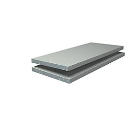 Fachboden, für Steckregal, 800 x 350 mm, weiß, 2 Stück