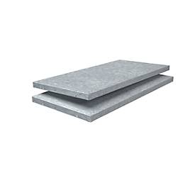 Fachboden, für Steckregal, 800 x 400 mm, verzinkt, 2 Stück