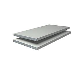 Fachboden, für Steckregal, 800 x 400 mm, weiß, 2 Stück