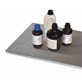 Image of Fachboden Standard für asecos Chemikalienschränke der CS und CX Serie, Stahlblech, B 748 x T 492 x H 30 mm, bis 60 kg