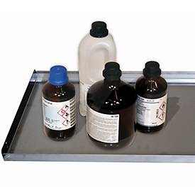 Fachboden Standard für asecos Sicherheitsschränke der Q30, Q90 und S90 Serie, Edelstahl 1.4301, B 1043 x T 435 x H 30 mm, bis 75 kg