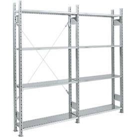 Fachbodenregal FBR 2200, Anbauregal, 4 Böden, 1025 x 300 mm