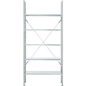 Fachbodenregal FBR 2200, Grundregal, 5 Böden, 1055 x 400 mm