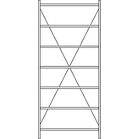 Fachbodenregal SSI Schäfer R3000, Grundregal, B 1345 x T 600 mm, Fachlast 150 kg
