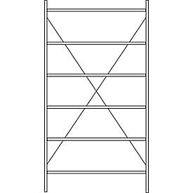 Fachbodenregal SSI Schäfer R3000, Grundregal, B 1345 x T 600 mm, Fachlast 250 kg