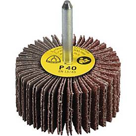 Fächerschleifer KM 613 √ò50xH20mm K.80 Korund Schaft-D.6mm KLINGSPOR, 10 Stück