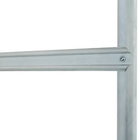 Fahrbare Podestleiter Krause Stabilo Professional, beidseitig begehbar, 2x3 Stufen, 600 x 700 mm Plattform, 2750 mm Arbeitshöhe