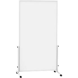 Image of Fahrbares Whiteboard MAULsolid easy2move, Stahlblech, weiß beschichtet, magnethaftend B 1000 x H 1800 mm