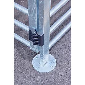 Fahrrad-Unterstand Mottez, für 6 Fahrräder oder 3 Fahrräder + 2 Motorräder, Sicherheitstür mit Zahlenschloss, B 800 x T 3130 x H 1900 mm, anthrazit