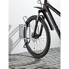 Fahrrad Wandparker, 90° gerade, f. Reifen bis B 55 mm, B 250 x T 230 x H 540 mm, Stahl pulverbesch., 1 Einstellpl.