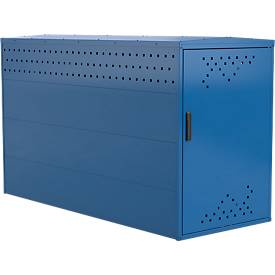 Fahrradgarage BikeBox 1 G mit Giebeldach, enzianblau RAL 5010