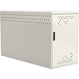 Fahrradgarage BikeBox 1 G mit Giebeldach, grauweiß RAL 9002