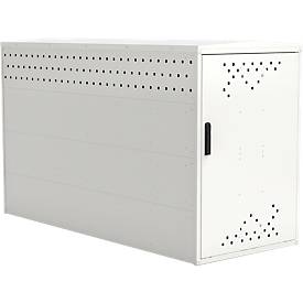 Fahrradgarage BikeBox 1 G mit Giebeldach, verkehrsweiß RAL 9016