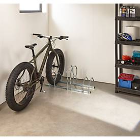 Fahrradständer MOTTEZ Fat Bike, 3 Einstellplätze, Reifenbreite einstellbar, selbsttragend, Stahl verzinkt