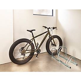 Fahrradständer MOTTEZ Fat Bike, 3 Einstellplätze, Reifenbreite einstellbar, selbsttragend, Stahl verzinkt